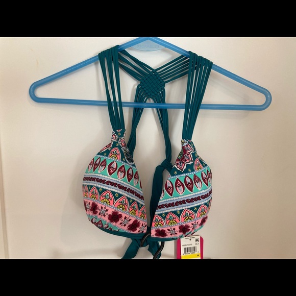 Hula Honey bikini with teal straps, New - Picture 2 of 10